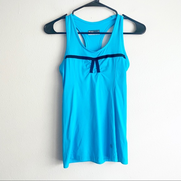 Lija Tops - Lija Blue & Black Golf Tennis Workout Tank Top Size Extra Small  XS